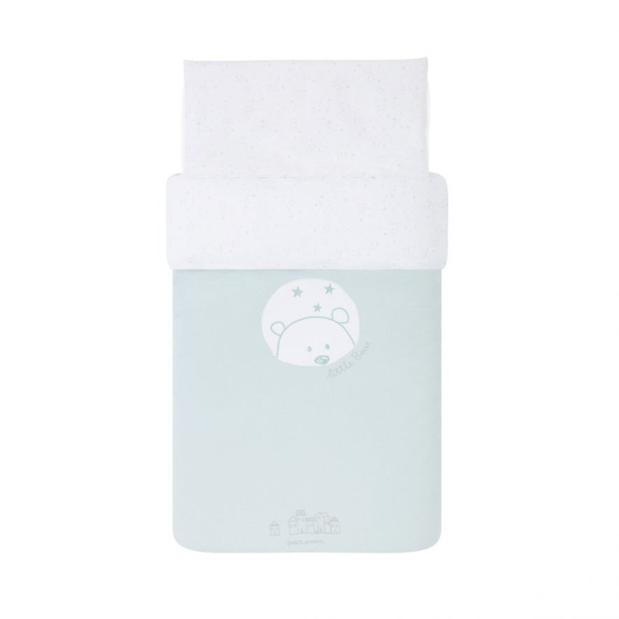 CAPA DE EDREDÃO PARA CAMA DE 70X140 (BEAR MENTA)
