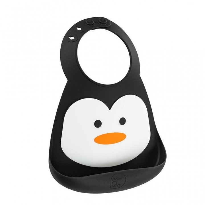 Babete Silicone Pinguim