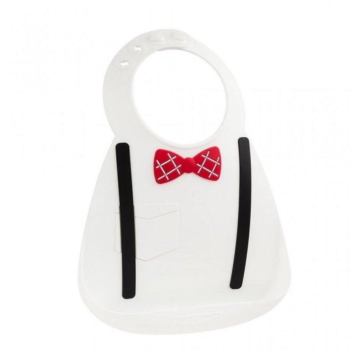 Babete Silicone Scholar Branco