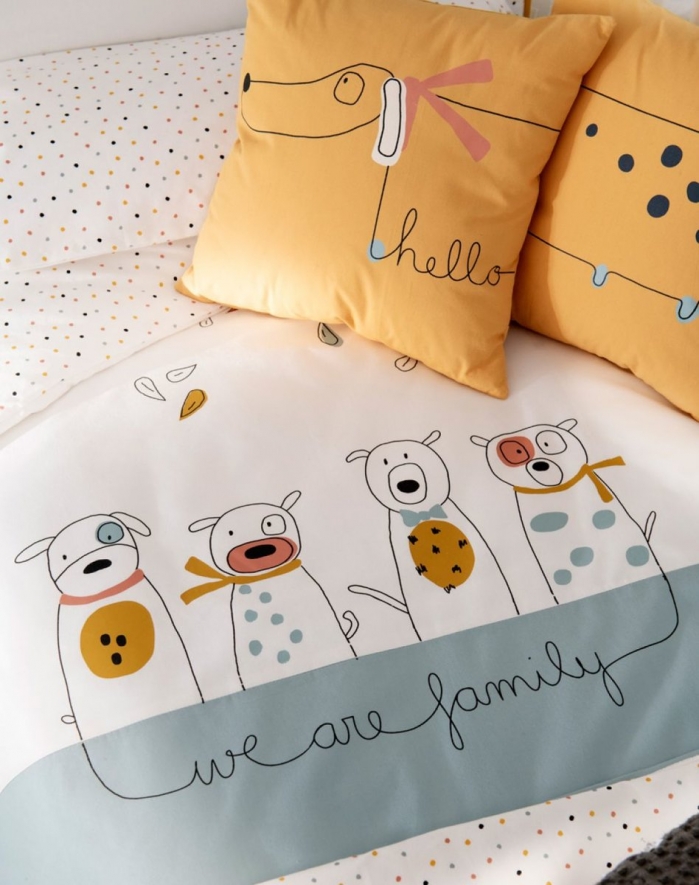 CONJUNTO DE CAMA TRÍPTICO PARA CAMA 60X120 (FAMILY)