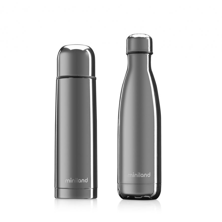 Thermos e garrafa Mybaby & Me Silver