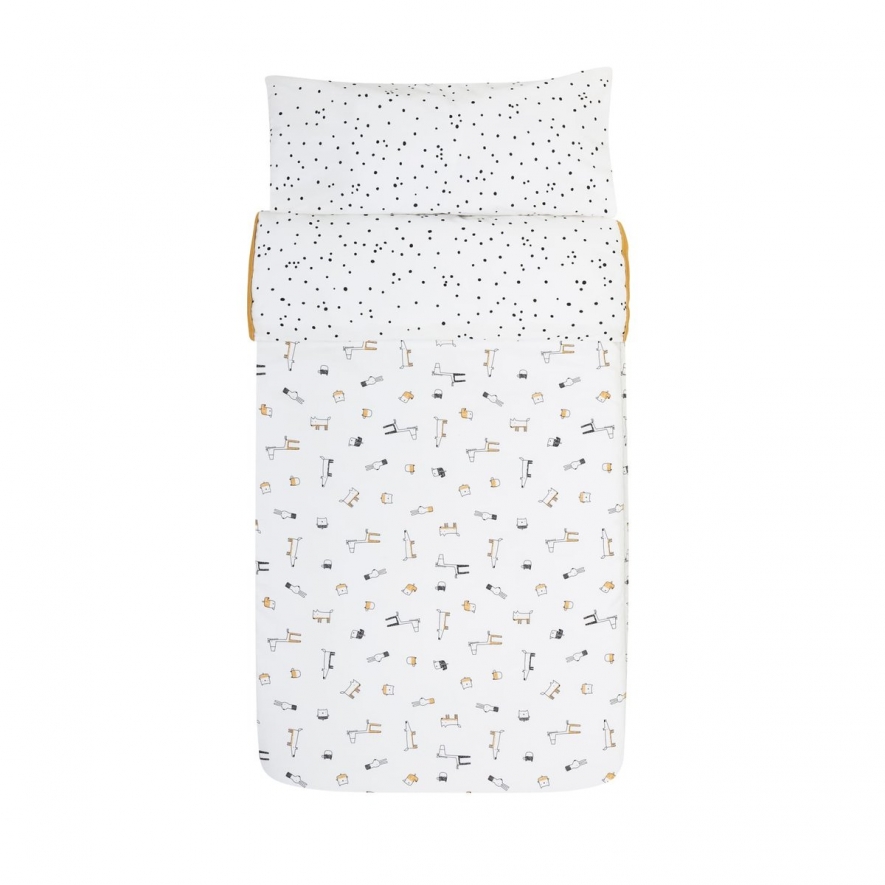 EDREDÃO COM FECHO PARA CAMA 70X140 (ANIMALS)