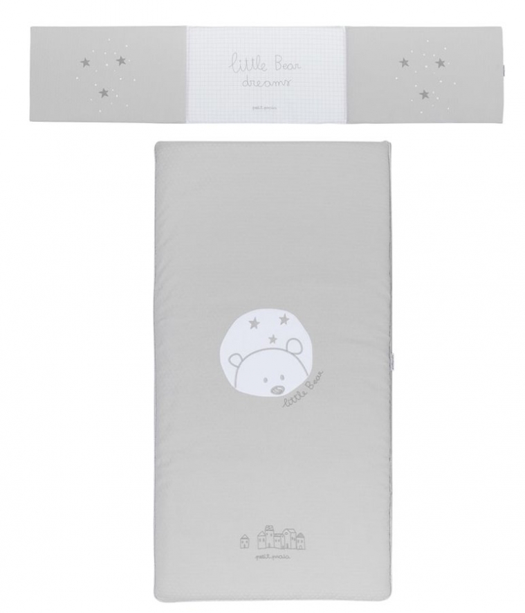 COLCHA + PROTECTOR 70x140 (BEAR CINZA)