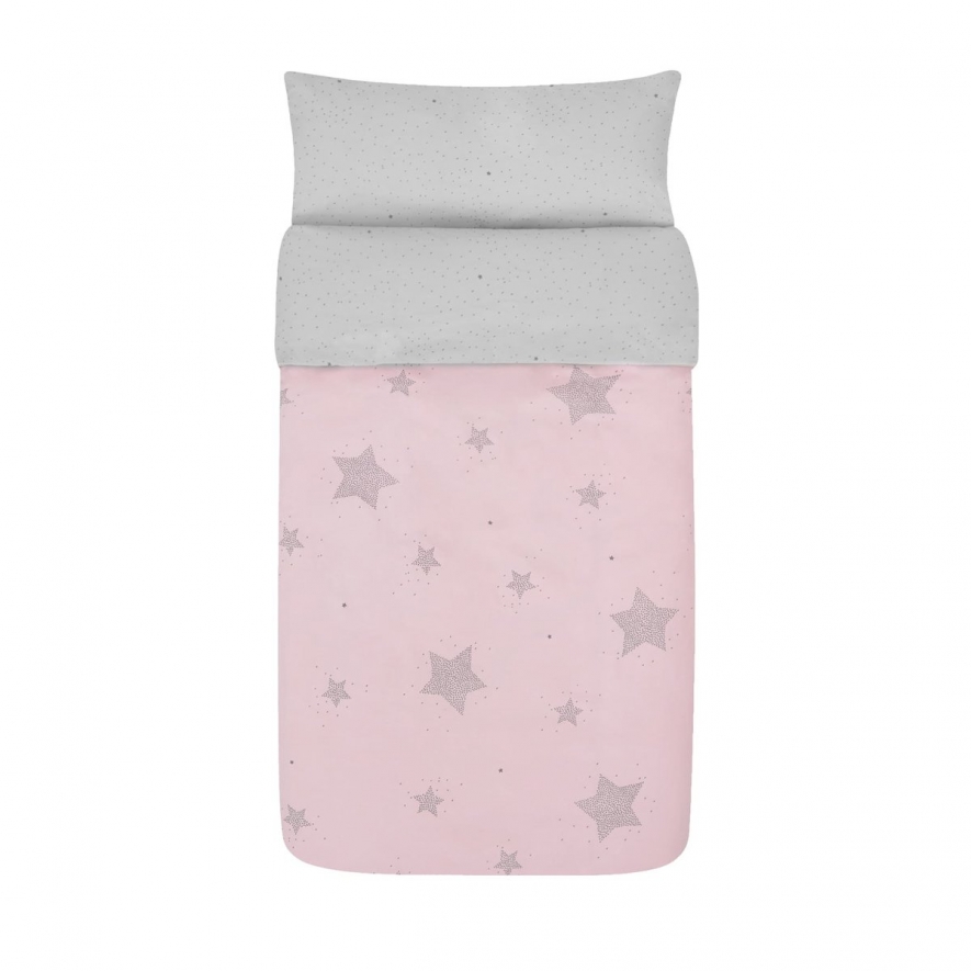 CAPA DE EDREDÃO PARA CAMA DE 60X120 (ETOILE ROSA)