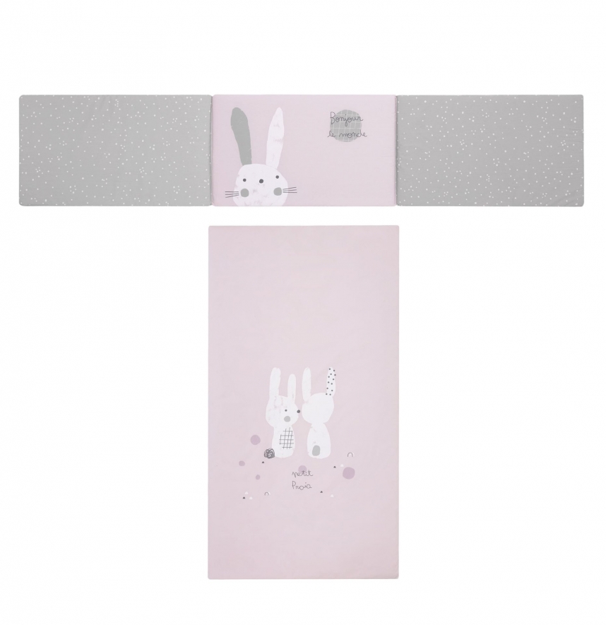 COLCHA + PROTECTOR 70x140 (SNOOPS ROSA)