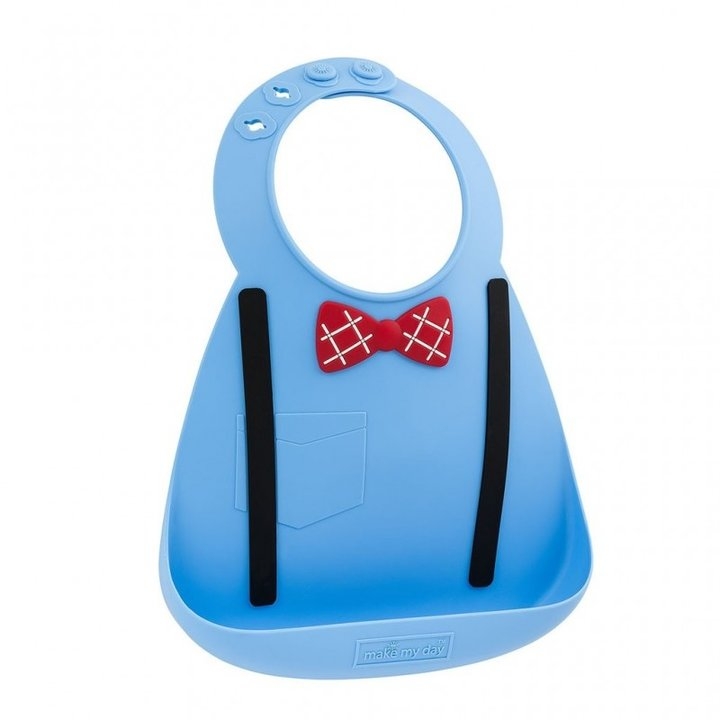 Babete Silicone Scholar Azul
