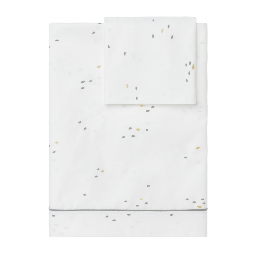 CONJUNTO DE LENÇÓIS PARA CAMA DE 60X120 (Rita Gris)