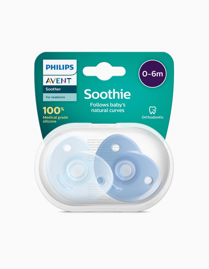 Chupetas Soothie Menino 0-6 M