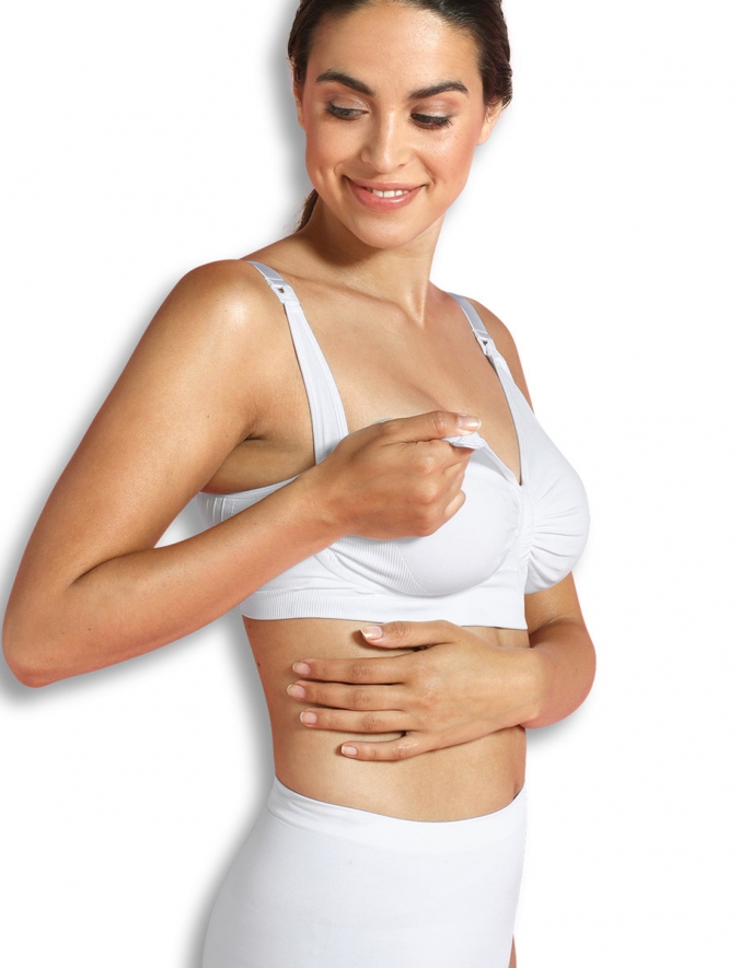 Soutien de Maternidade & Amamentação com Suporte Carri-Gel (Branco)
