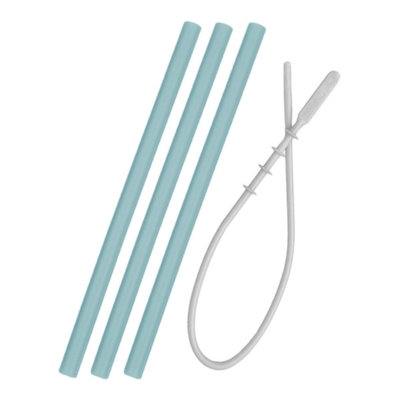 Palhas Silicone (Aqua Green) 