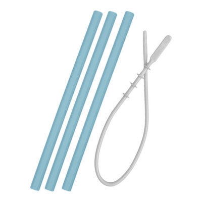Palhas Silicone (Mineral Blue) 