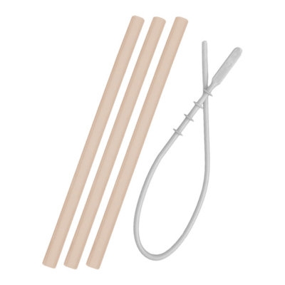 Palhas Silicone (Bubble Beige) 