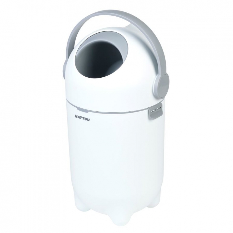 Dropy Balde Fraldas (Branco e Cinza)