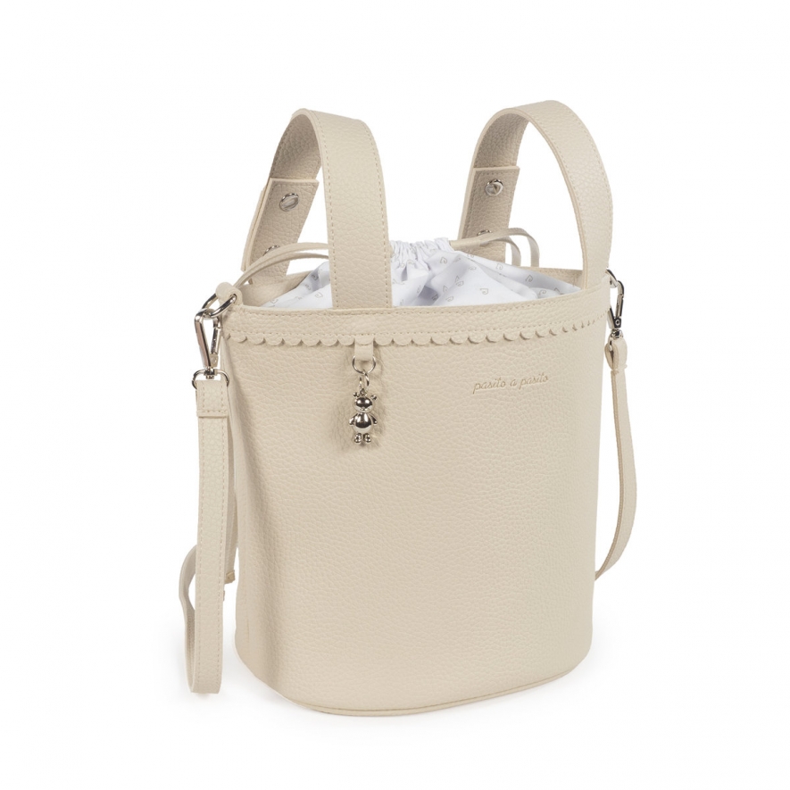 Bolsa Redonda Icon Cream